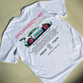 Fashionable personalized racing print T-shirt