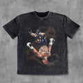 Boxing Washed Distressed Short Sleeve T-Shirt