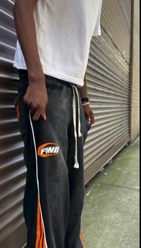 Casual street retro washed lines trousers