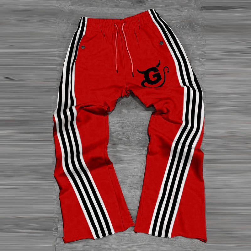 Casual street striped trousers