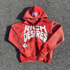 Desire Casual Street Vintage Zip Hoodie