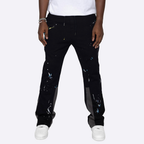 Casual Paint Splatter Flare Sweatpants Trousers