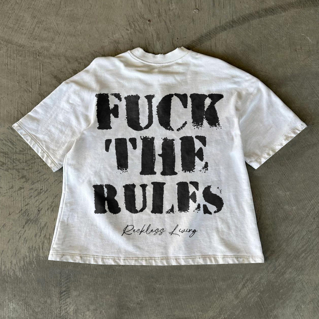 Casual round neck cropped printed T-shirt