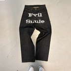 Street American Print Jeans