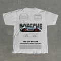 Personalized street style racing loose T-shirt