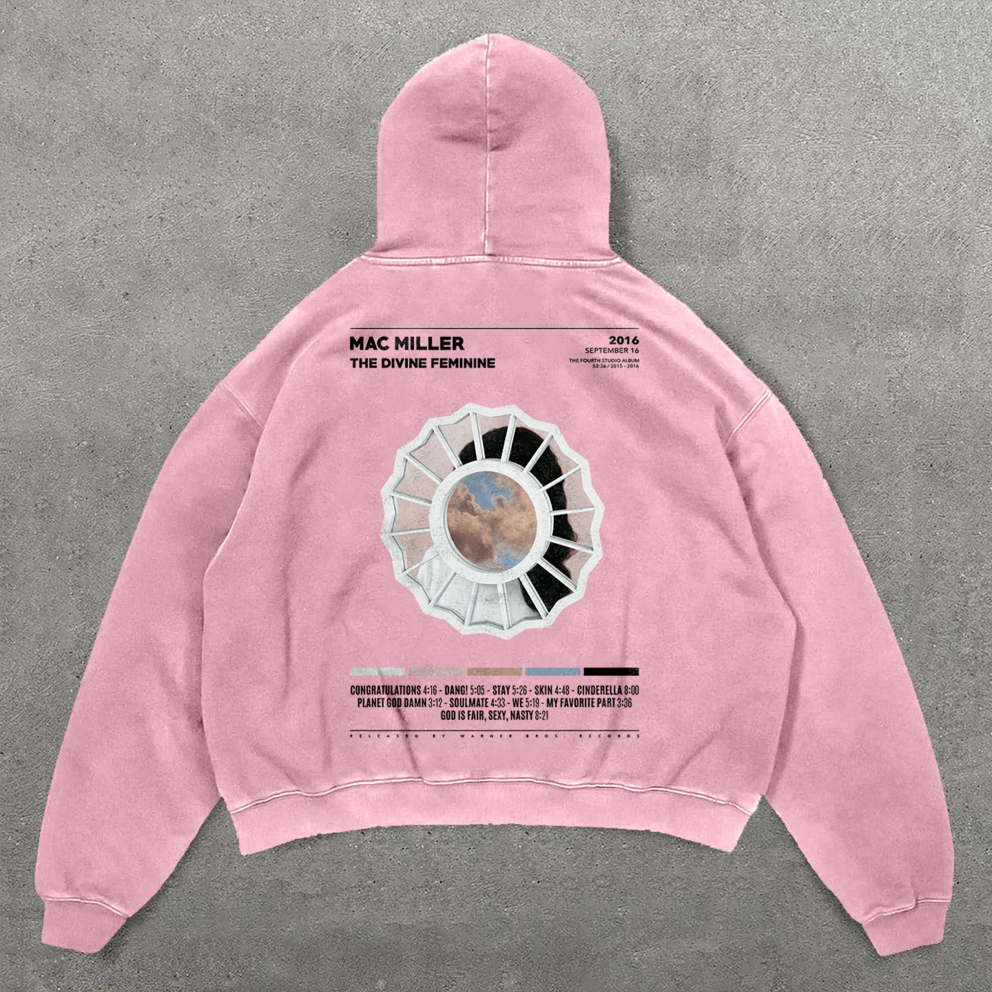 Mac Miller The Divine Feminine Print Long Sleeve Hoodies